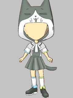 【セット服】[くるねこ]ﾓﾝさんﾌｰﾄﾞ衣装
