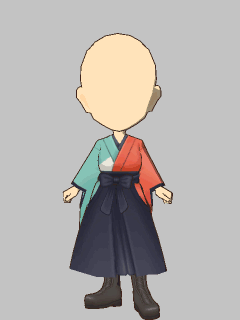 【セット服】[うらら迷路帖]紺 衣装