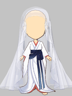 【セット服】[春告と雪息子]ﾊﾙ 衣装(白装束ver)