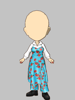 【セット服】[jouetie]ｳﾞｨﾝﾃｰｼﾞﾗｲｸﾛｰｽﾞ柄SETUPｺｰﾃﾞ