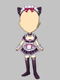 【セット服】[羽々倉ごし]ﾐﾆｽｶﾒｲﾄﾞ 衣装