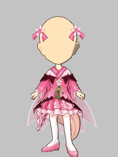 【セット服】[紅葉さん]和桜ﾐﾆﾄﾞﾚｽ