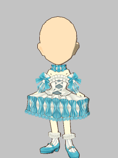 【セット服】ﾗﾌｶﾗｰﾊﾞﾙｰﾝﾄﾞﾚｽ