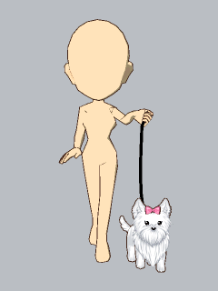 【ペット】[Barbie]犬とお散歩