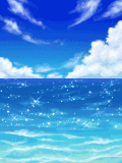 【背景】青空ときらめく海