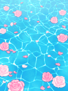 【背景】[LIZ LISA]薔薇が浮かぶ水面