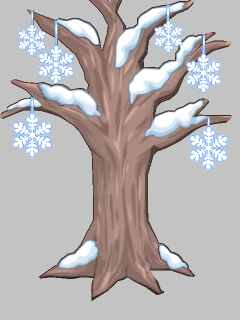 【高級品】雪をまとった樹木