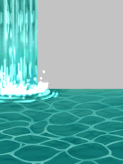 【高級品】流れる滝と碧水