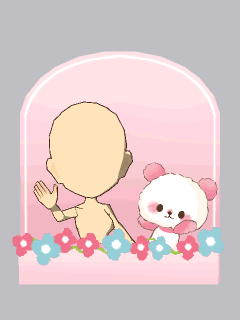 【高級品】[もじもじぱんだ]お花の窓