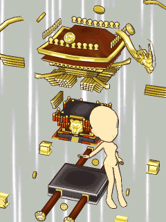 【高級品】[大工の源さん 京都もいただき編]金色の神輿