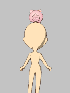 【ぼうし】[ﾎﾟｯﾌﾟｺｰﾝﾍﾞｱ]頭乗りﾎﾟｯﾌﾟｺｰﾝﾍﾞｱ