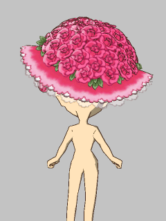【ぼうし】[ﾍﾞﾙばら]ｱﾝﾄﾜﾈｯﾄ 薔薇の帽子