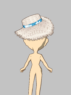 【ぼうし】[赤倉]青空の麦わら帽子
