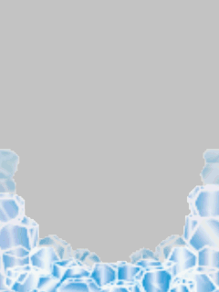 【フレーム】崩れた氷のﾌﾞﾛｯｸ壁