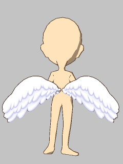【アクセ３】[柚杞ゆぎな]天使ちゃんの白い羽
