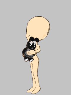 【持ち物２】抱っこ黒うさぬい