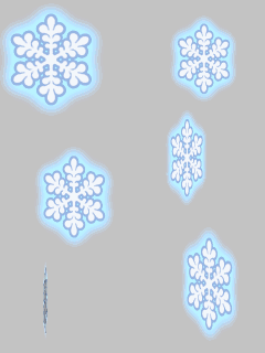 【エフェクト】まわる雪の結晶