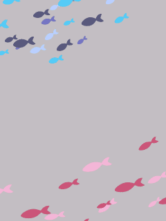 【エフェクト】［ｱｲﾏﾘﾝ］泳ぎ回る魚の群れ
