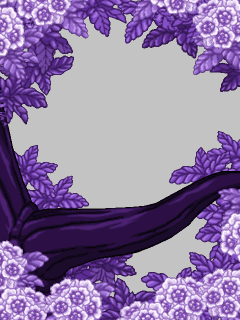 【オブジェ】紫の庭の大樹