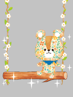 【オブジェ】[ﾌﾗﾜｰﾍﾞｱ]お花のﾌﾞﾗﾝｺ