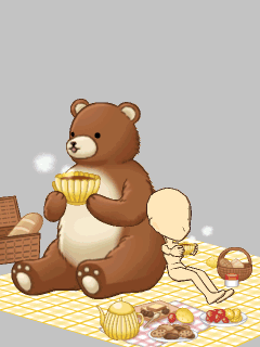 【オブジェ】くまさんとﾋﾟｸﾆｯｸ