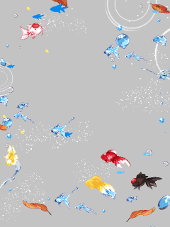 【オブジェ】[葉丸]夏を泳ぐ金魚