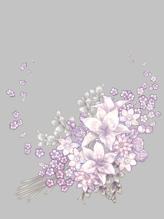 【オブジェ】ｶﾞﾗｽの花束