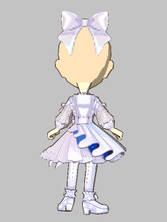 【セット服】[極彩世界]ﾎﾜｲﾄｱﾘｽﾜﾝﾋﾟｰｽ